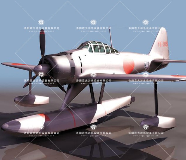 洋浦经济开发区3D模型飞机_